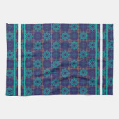 Aztec Blauwe Keukenhanddoeken (Horizontaal)