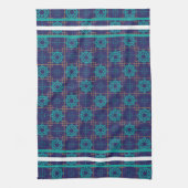 Aztec Blauwe Keukenhanddoeken (Verticaal)