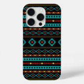 Aztec Blauwgroen Reds Geel zwart, gemengd patroon Case-Mate iPhone Case (Achterkant)