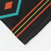Aztec Blauwgroen Reds Geel zwart, gemengd patroon Fleece Deken (Hoek)