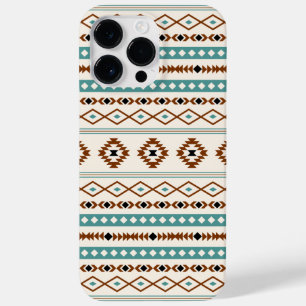 Aztec Blauwgroen Terracotta Black Cream Mixed Patt Case-Mate iPhone 14 Pro Max Hoesje