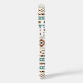 Aztec Blauwgroen Terracotta Black Cream Mixed Patt Case-Mate iPhone Case (Achterkant / Links)