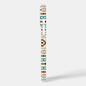 Aztec Blauwgroen Terracotta Black Cream Mixed Patt Case-Mate iPhone Case (Achterkant / Links)