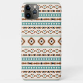 Aztec Blauwgroen Terracotta Black Cream Mixed Patt Case-Mate iPhone Case (Achterkant)