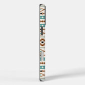 Aztec Blauwgroen Terracotta Black Cream Mixed Patt Case-Mate iPhone Case (Achterkant / Rechts)