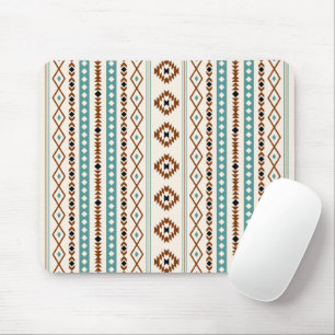 Aztec Blauwgroen Terracotta Blk Cr Mix Motif (V) P Muismat