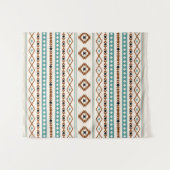 Aztec Blauwgroen Terracotta Blk Crm Mixed Motifs P Wandkleed (Voorkant (horizontaal))