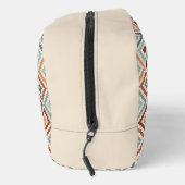 Aztec Block Symbol Pattern Teals CRM Terracotta Toilettasje (Rechts)