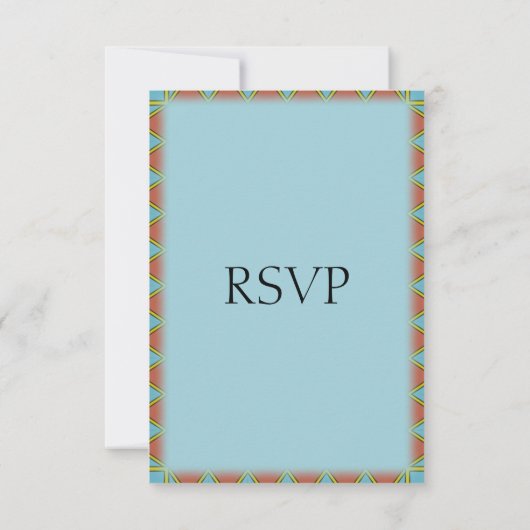 Aztec Blue met Entree Choice RSVP (Achterkant)