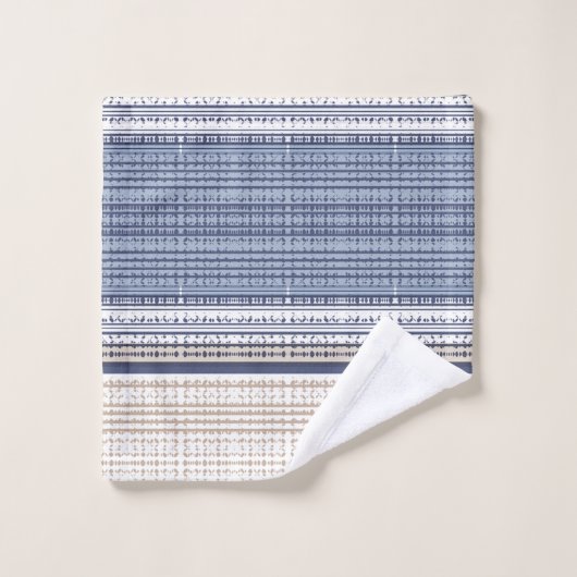 Aztec Blue Pattern Bad Handdoek (Wasdoekje)