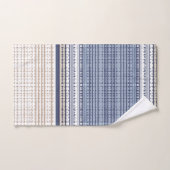 Aztec Blue Pattern Bad Handdoek (Handdoek)