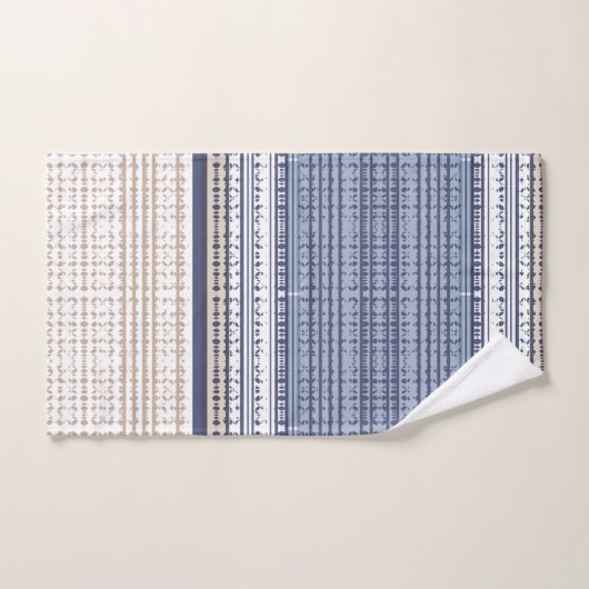 Aztec Blue Pattern Bad Handdoek (Handdoek)