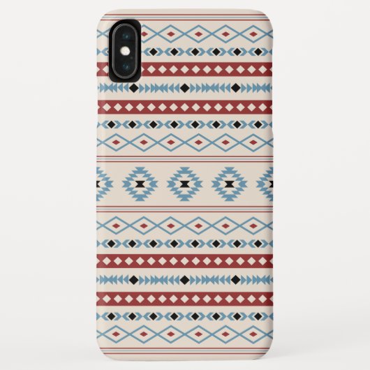 Aztec Blue Red Black Cream Gemengde Motieven Patro Case-Mate iPhone Case (Achterkant)