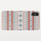 Aztec Blue Red Black Cream Gemengde Motieven Patro Case-Mate iPhone Case (Achterkant (horizontaal))
