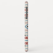 Aztec Blue Red Black Cream Gemengde Motieven Patro Case-Mate iPhone Case (Achterkant/links)
