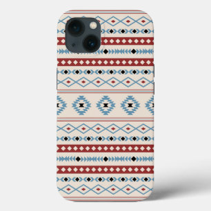 Aztec Blue Red Black Cream Gemengde Motieven Patro Case-Mate iPhone Case