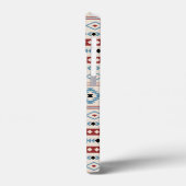 Aztec Blue Red Black Cream Gemengde Motieven Patro Case-Mate iPhone Case (Achterkant / Links)