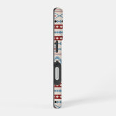 Aztec Blue Red Black Cream Gemengde Motieven Patro iPhone 16 Hoesje (Rechterkant)
