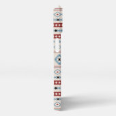 Aztec Blue Red Black Cream Gemengde Motieven Patro iPhone Hoesje (Rechterkant)