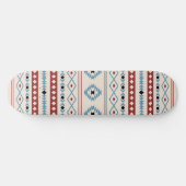 Aztec Blue Red Black Cream Gemengde Motieven Patro Persoonlijk Skateboard (Horizontaal)