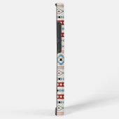 Aztec Blue Red Black Cream Gemengde Motieven Patro Samsung Galaxy Hoesje (Rechterkant)