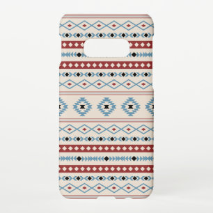 Aztec Blue Red Black Cream Gemengde Motieven Patro Samsung Galaxy S10E Hoesje