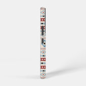 Aztec Blue Red Black Cream Gemengde Motieven Patro Samsung Galaxy Hoesje (Rechterkant)