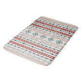 Aztec Blue Red Black Cream Gemengde Motieven V Pat Badmat (Gekanteld)