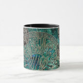 Aztec blues Black 11 oz Combo Mok (Midden)