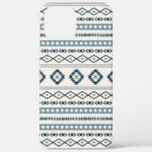 Aztec Blues Cream Mixed Motifs Pattern Hoesje-Mate Case-Mate iPhone Case (Achterkant)
