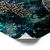 Aztec blues Poster Paper (halfglanzend) (Hoek)