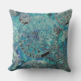 Aztec blues Sierkussen 20 x 20 inch buiten