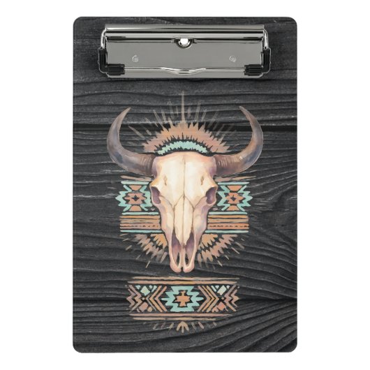 Aztec Boho Skull Mini Klembord (Voorkant)