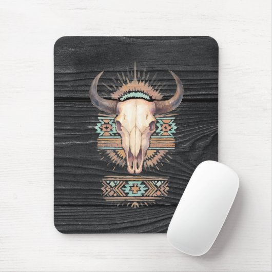 Aztec Boho Skull Muismat (Met muis)