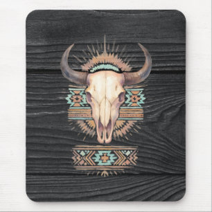 Aztec Boho Skull Muismat
