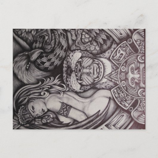 Aztec Briefkaart (Voorkant)