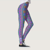 Aztec Bright tribaal monogram optioneel meisje Leggings (Rechts)