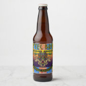 Aztec brouwt het originele Amerikaanse bier Bier Etiket (Voorkant)