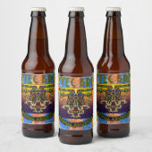 Aztec brouwt het originele Amerikaanse bier Etiket (Flessen)