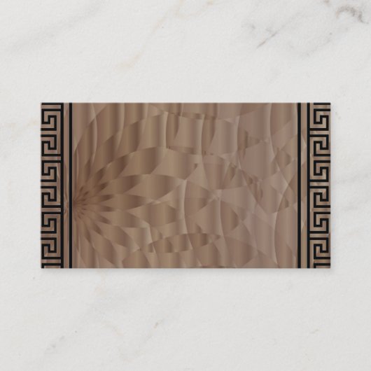 Aztec Brown Designer Visitekaartjes (Voorkant)