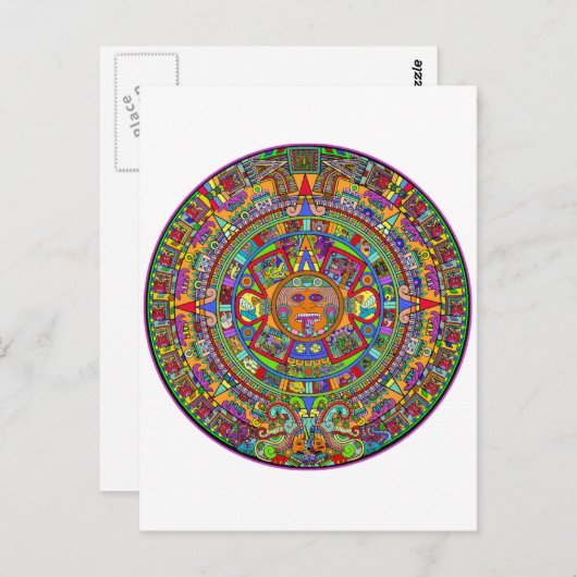 Aztec Calendar Briefkaart (Voorkant / Achterkant)