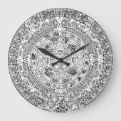 Aztec Calendar Clock Grote Klok (Voorkant)