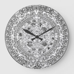 Aztec Calendar Clock Grote Klok