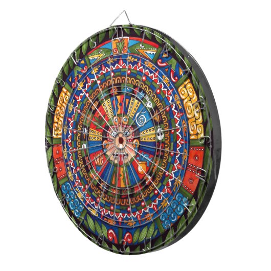 Aztec Calendar-dartboard Dartbord (Voorkant Rechts)