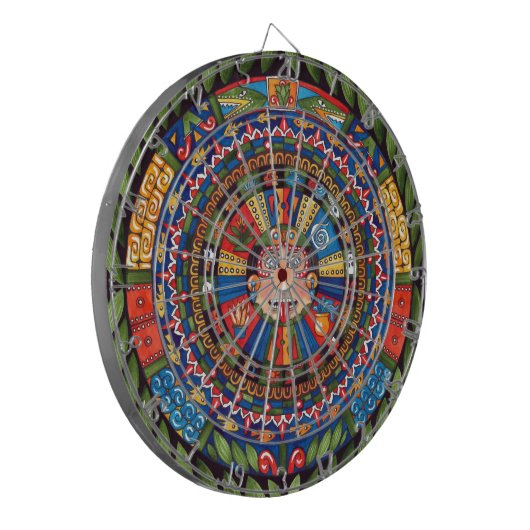 Aztec Calendar-dartboard Dartbord (Voorkant Links)