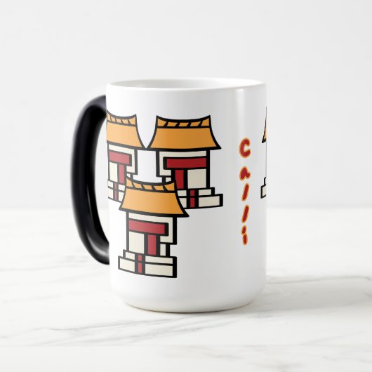 Aztec Calendar Day 03 - Calli Magische Mok (Voorkant links)