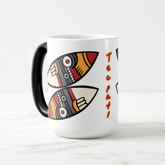 Aztec Calendar Day 18 - Tecpatl Magische Mok (Voorkant links)