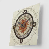 AZTEC CALENDAR | eeuwenoude Mexicaanse chronologie Vierkante Klok (Hoek)