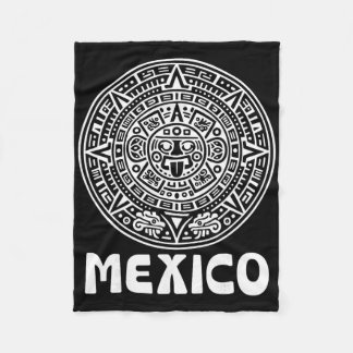 Aztec Calendar Futbol Mexico Soccer Fan Mexican Pr Fleece Deken