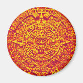 Aztec Calendar - Gold Magneet (Voorkant)